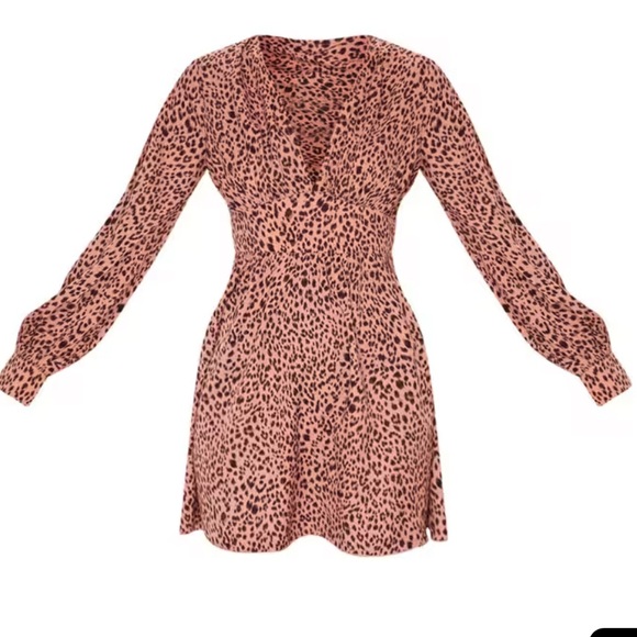 PrettyLittleThing Pink Leopard Dress - Picture 6 of 7
